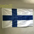 ZXZ Бесплатная доставка финский флаг 90x150 см синий крест Suomen tasavalta suomi fi плавник финский флаг баннер
