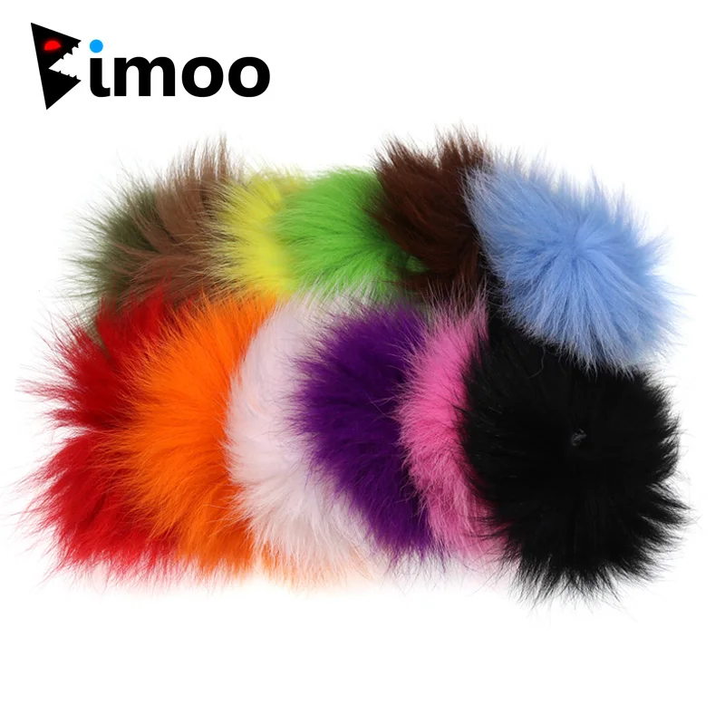 2 шт. мех Bimoo Arctic Fox Polar Tail для завязывания мухи растяжка приманка из лосося