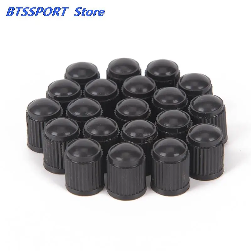 Колпачки на клапаны автомобильных шин черный пластик 20 шт. пылезащитные крышки |