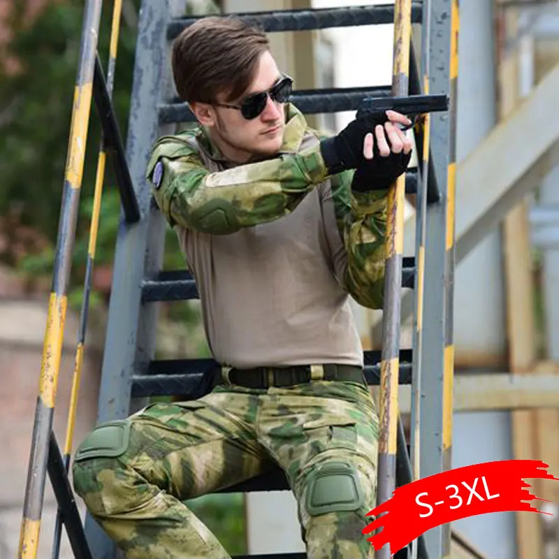 Тактическая БДУ камуфляжная военная форма костюм для мужчин США армейская