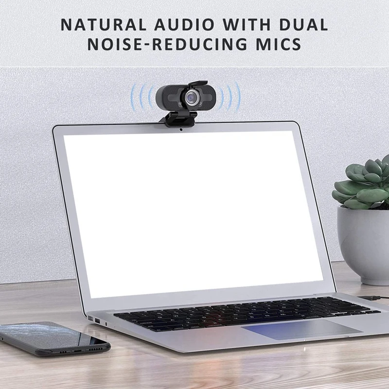 

1080P HD Streaming USB Pc Web Camera with Privacy Shield&Mic for Video Conference Recording Stream(Black)