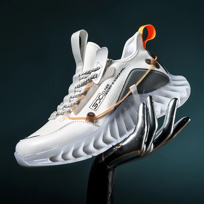 

Times New Roman 2021 летняя модная дышащая мужская обувь на не сужающемся книзу массивном кроссовки Blade подошвой размера плюс 39 ~ 46 летние взрослые му...