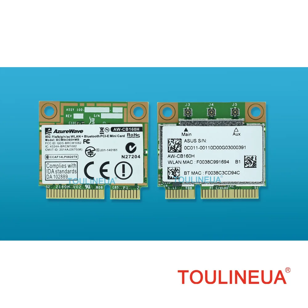 BCM94360HMB 802.11ac 1300M Двухдиапазонная 3x3 AC Bluetooth 4 0 WiFi сетевая карта лучше чем BCM94352HMB|wireless