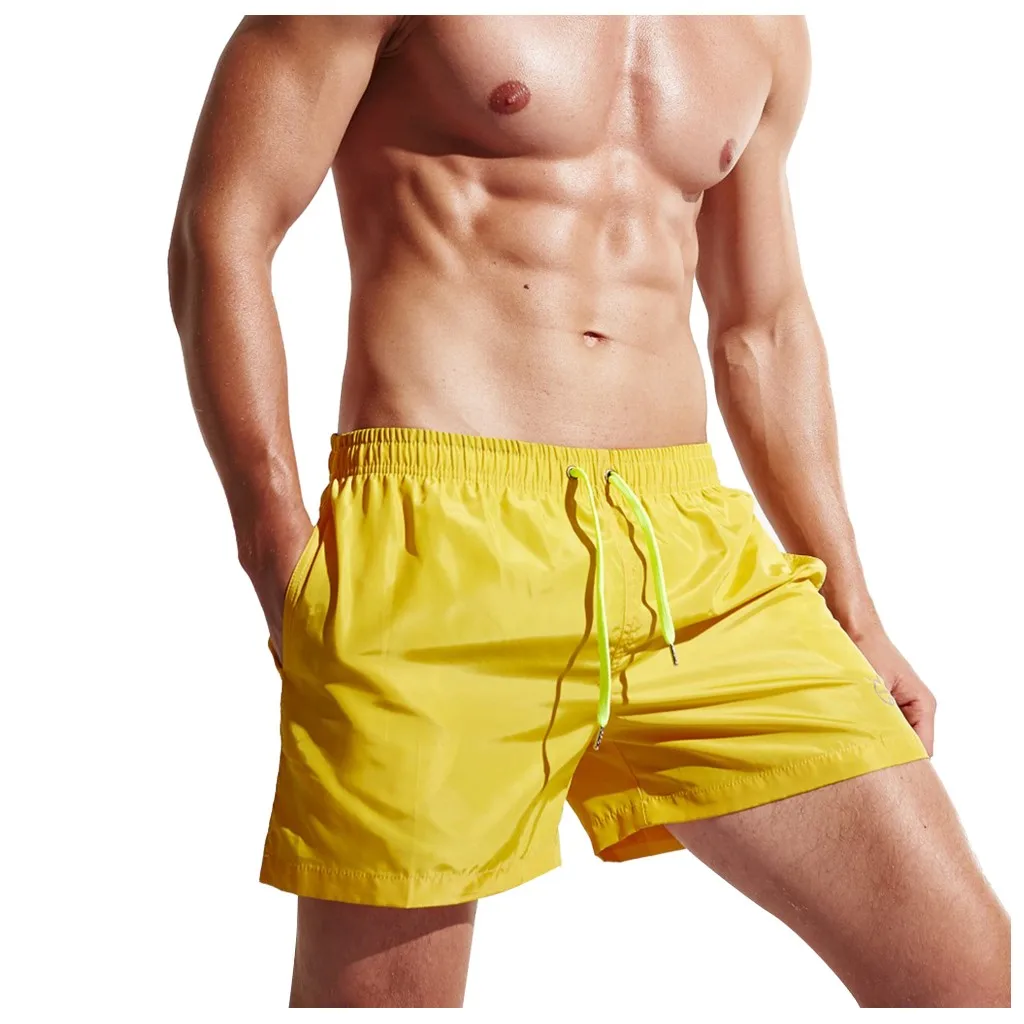 Быстросохнущие мужские шорты для плавания с карманами Мужская одежда Мужской