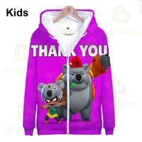 kids sweatshirt sandy nita and starboys girls cartoon jacket tops teen clothes 3 to 14 years spike shooting game 3d jacket