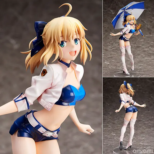 

24cm Anime Fate/stay night - Saber TYPE-MOON RACING Ver. 1/7 Complete PVC Action Figure Collection Model Toys Gifts