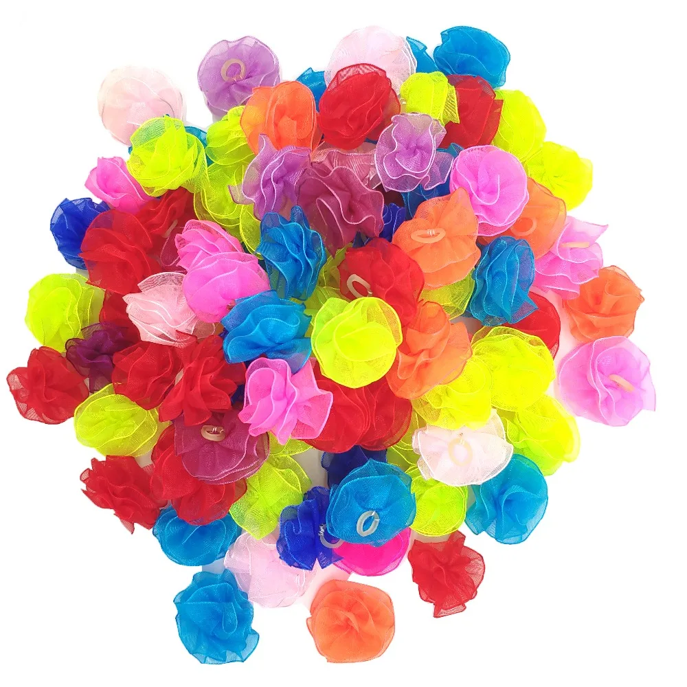 50 шт. аксессуары для ухода за домашними животными разноцветные резинки шерсти