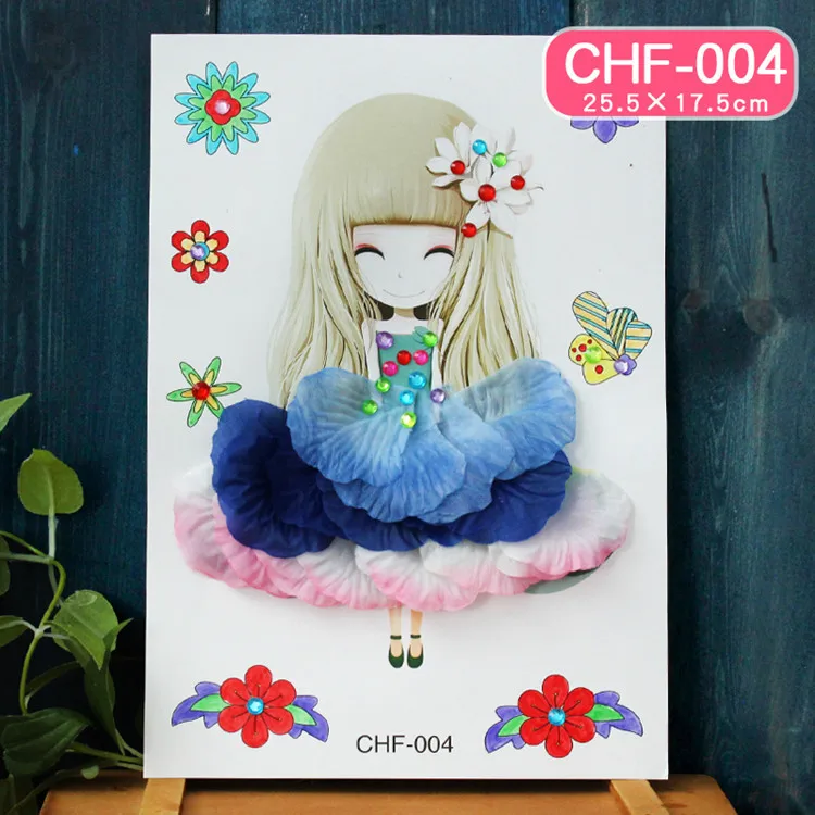 Детские наклейки сделай сам с цветами для рисования игрушек дома детского сада