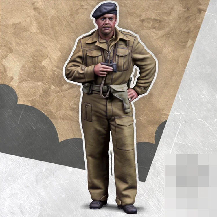 Модель солдата из смолы 1/35 военная тема британский солдат 437|Игровые фигурки и