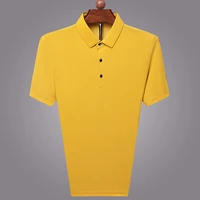 summer mens short sleeve polo shirt trend solid color half sleeve polo shirt korean mens slim ice silk base shirt
