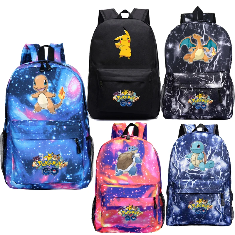 Рюкзак с мультипликационным изображением покемона школьные ранцы для мальчиков