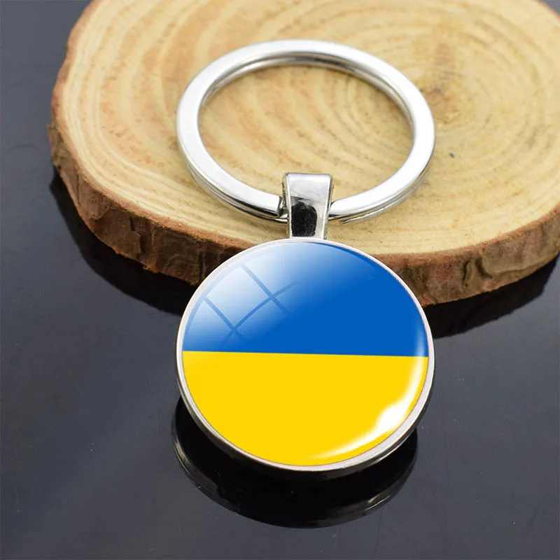 Брелок со стеклянным куполом двухсторонний брелок для ключей в Восточную Европу