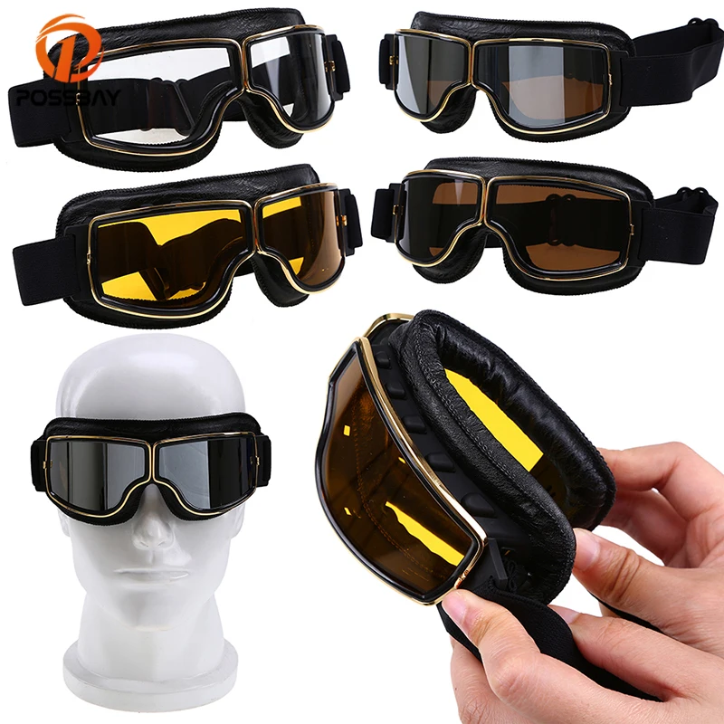 

POSSBAY Motorcycle Winter Snow Sports Skiing Snowboard Snowmobile Goggles Anti-fog Cycling Eyewear Moto Goggles For Man Women