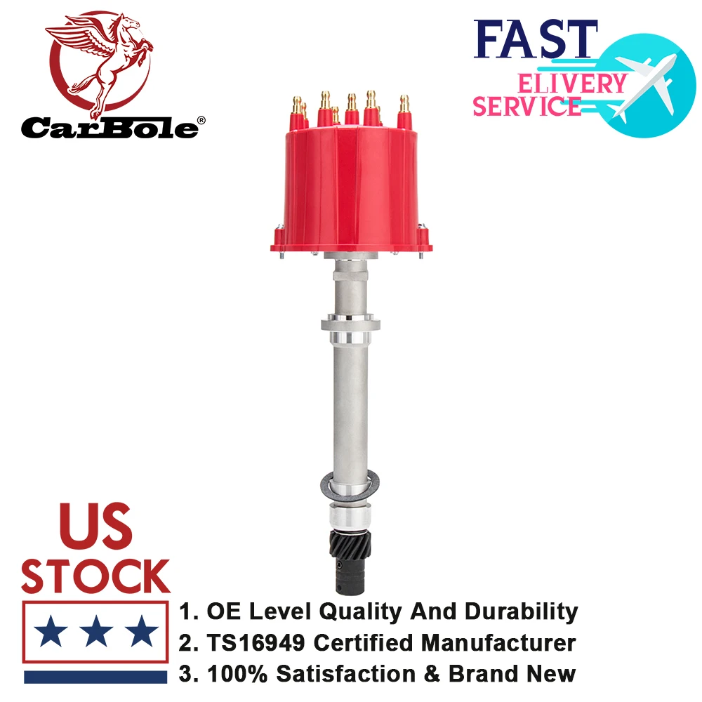 

CarBole High Performance Billet Ignition Distributor for Chevy GMC C/K Pickup Truck Van Camaro 5.0L 5.7L 7.4L