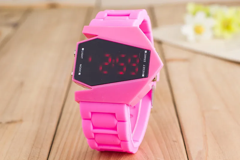 pink Skmei роскошный цифровой таймер с сигналом задняя подсветка светодиодный часы для мужчин и женщин спортивные наручные часы relogio спортивные часы - Цвет: pink