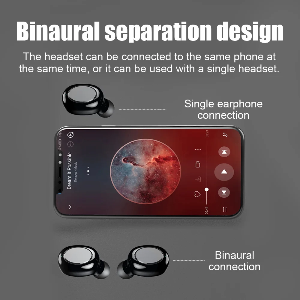 HIFI 9D Bluetooth 5,0 наушники беспроводные наушники fone PK S11 F9 TWS наушники гарнитуры с внешним аккумулятором для смартфонов