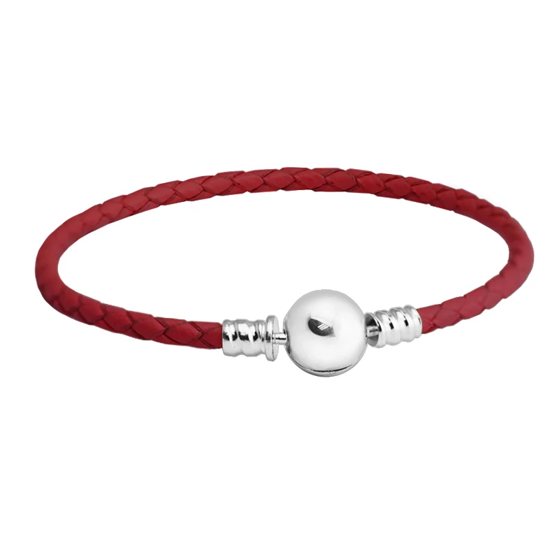 Женские браслеты из серебра 100% пробы с застежкой-шариком