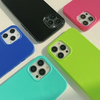 original fluorescent jelly phone case new silicone cover for apple iphone 7 8 plus x xr xs max 11 12 mini pro max shockproof