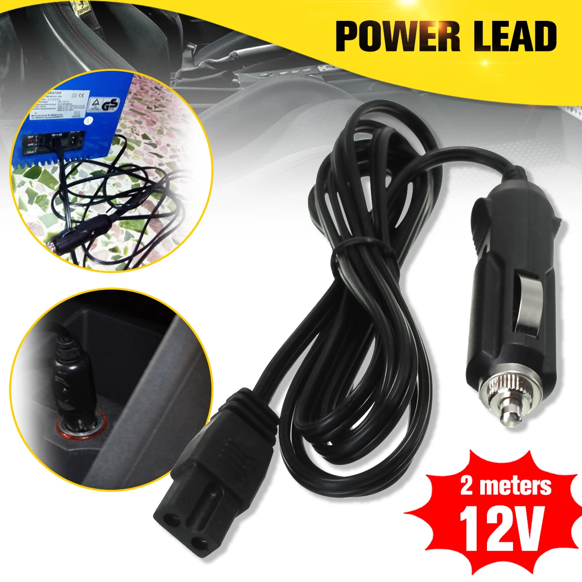 Автомобильный мини холодильник с 2 контактами автомобильный проводной провод