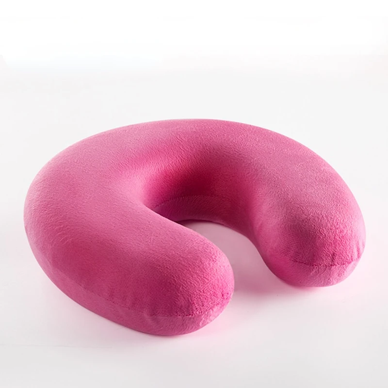 Slow Rebound Memory Cotton U-shaped Pillow Aircraft Travel Cervical Neck Protection Core | Дом и сад