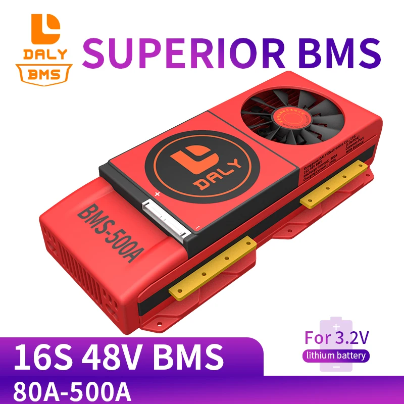 Вентилятор LiFeO4 BMS 16S 48 в 3 2 80A 18650 A литиевая батарея зарядное устройство солнечная