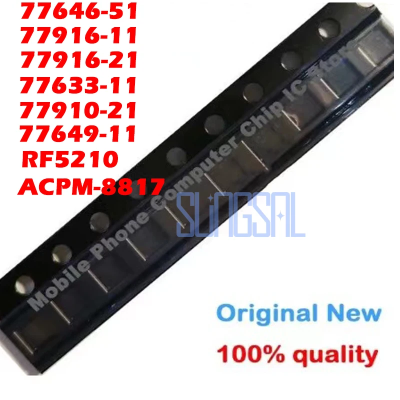 

5 шт., новый 77646-51 77916-11 77916-21 ACPM-8817 77633-11 77910-21 77649-11 RF5210