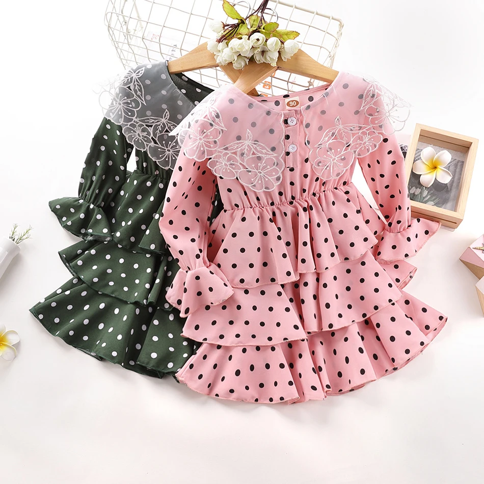 

Princess Girls Autumn Long Sleeve Casual Wear Dress Clothing Kids Costume Christmas Little Girl Children Clothes Dress Up