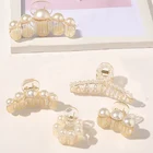 Заколка для волос женская, с жемчугом, в стиле ретро