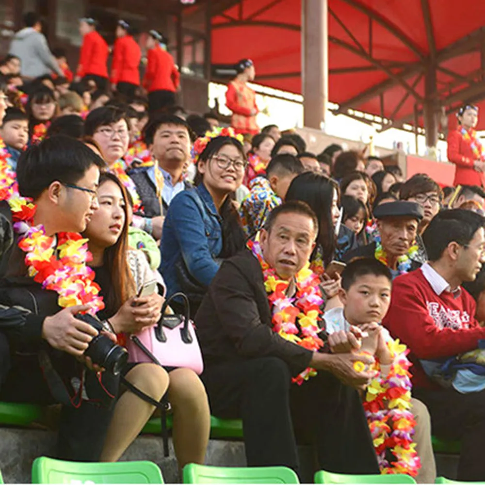 Рождественские украшения для дома Красивая гирлянда из цветов в гавайском стиле