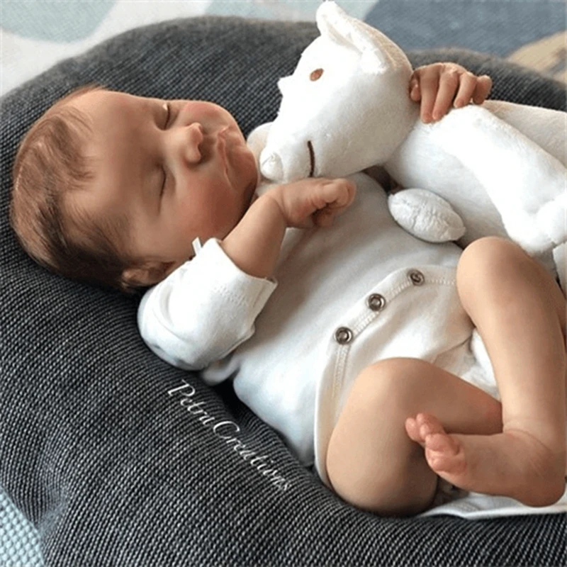 

20" RealisticReborn Baby Doll Girl, silicone, original soft, toddler doll toy, 2-5 years old, holiday gift, birthday gift