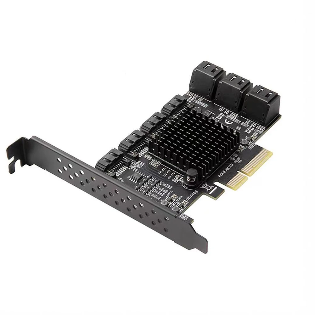 

Адаптер SATA PCI-E, 6/10 портов, PCI PCIE X4 X8 X16 на SATA 3,0, 6 Гбит/с, плата расширения, конвертер, порты Sup 32 ТБ