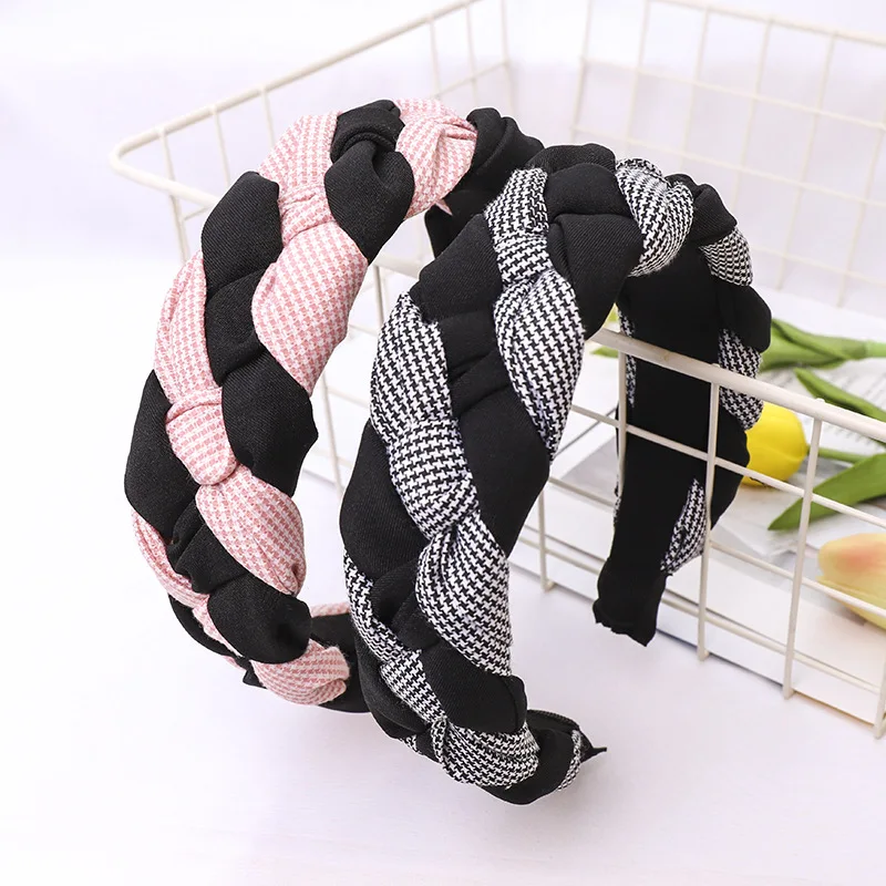 Корейская тесьма для волос женская тканевая завязанная повязка на голову