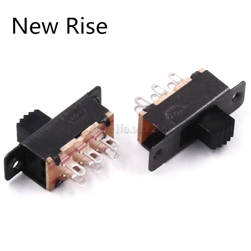 

10 шт. ползунковый переключатель New Rise DPDT 2P2T