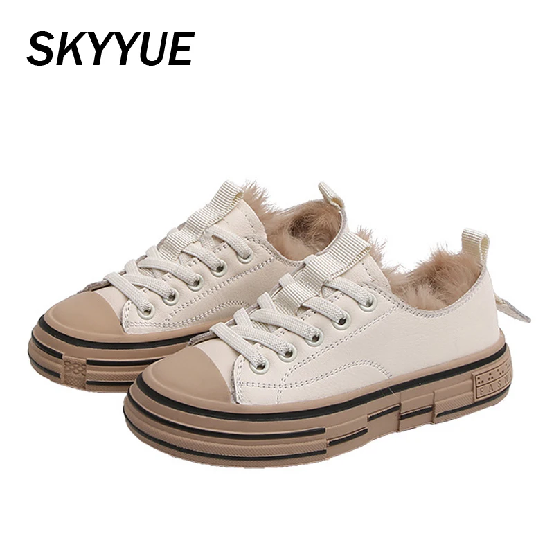 Зимние детские спортивные кроссовки Детские меховые повседневные Теплые