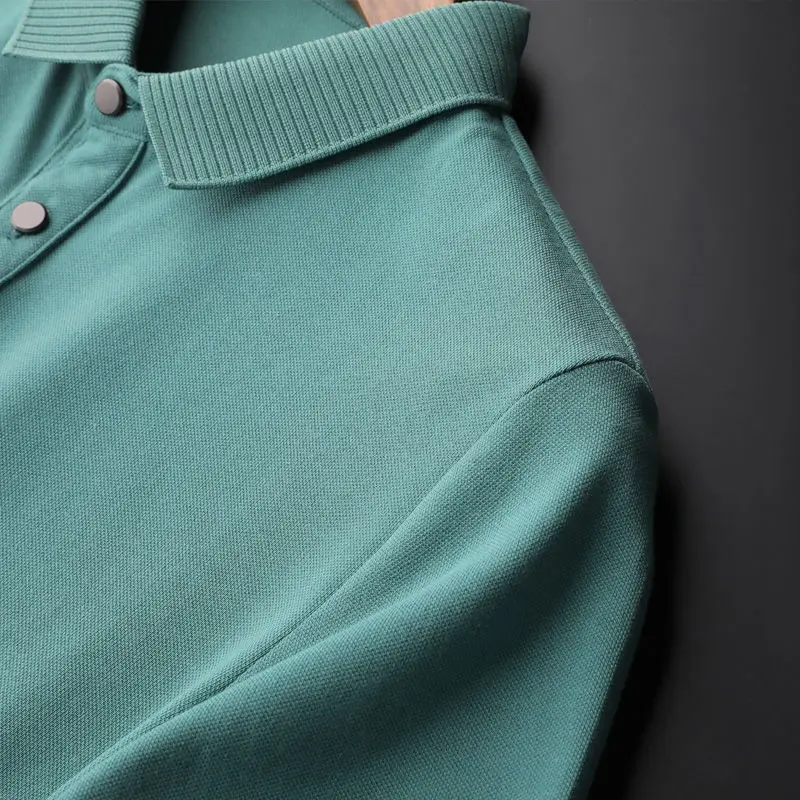 

2021 Men's Business Polo Shirts Summer Fashion Tops Tee Short Sleeve Men Shirt Slim fit Blouse Trend Mens Clothing