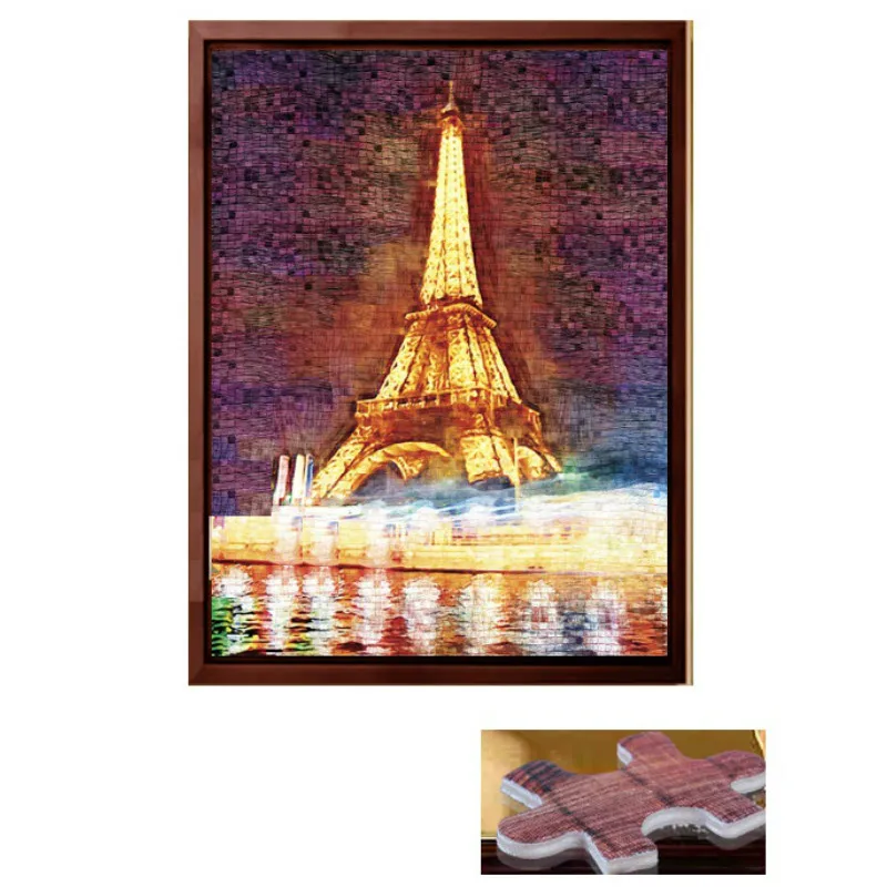 Новый продукт образовательная игрушка Эйфелева башня 3D Деревянный пазл из