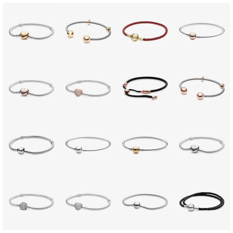 Ladies Charm Jewelry Gift Bracelet DIY Designer Charm Suitable for Original Pandora Jewelry 925 Sterling Silver Bracelet