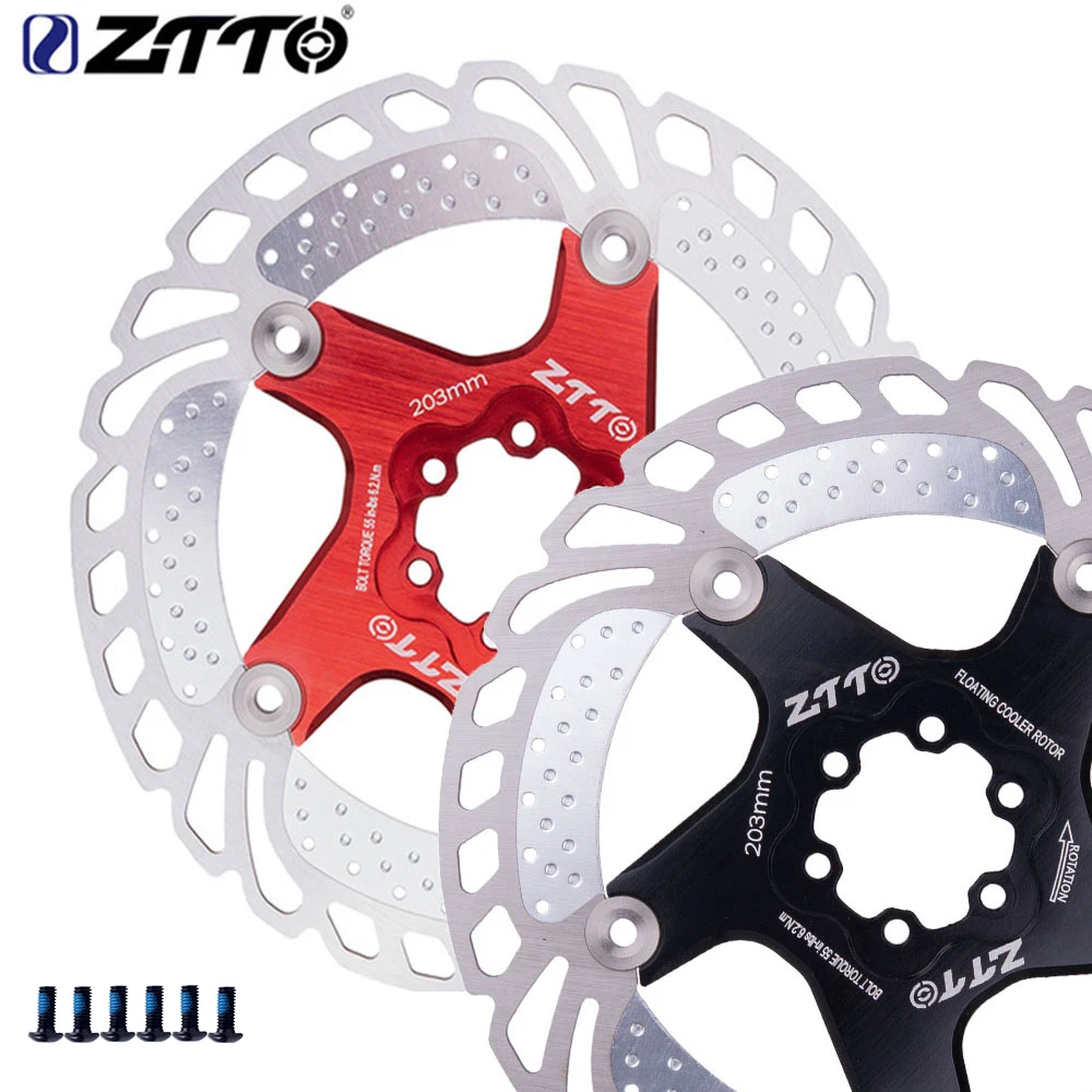 ZTTO 1 шт. MTB DH велосипедный дисковый тормоз охлаждающий плавающий ротор 203 мм 180 160 140