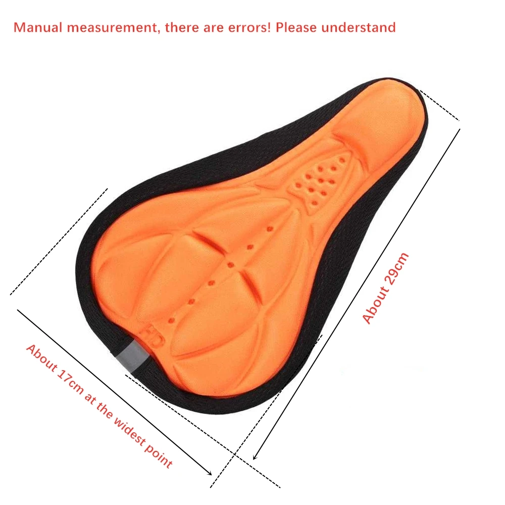 

3D soft silicone bicycle seat cover mountain bike bicycle thickened super comfortable foam seat mountain bike bicycle seat