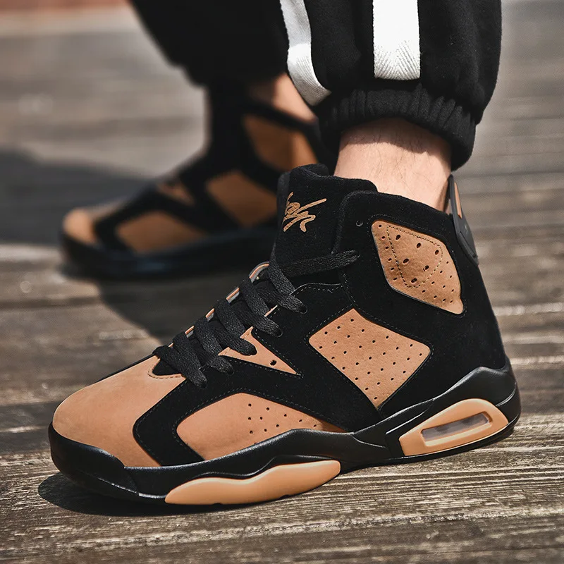 

New basketball shoes men combat boots non-slip wear-resistant air cushion running shoes men casual shoes outdoor sports shoes