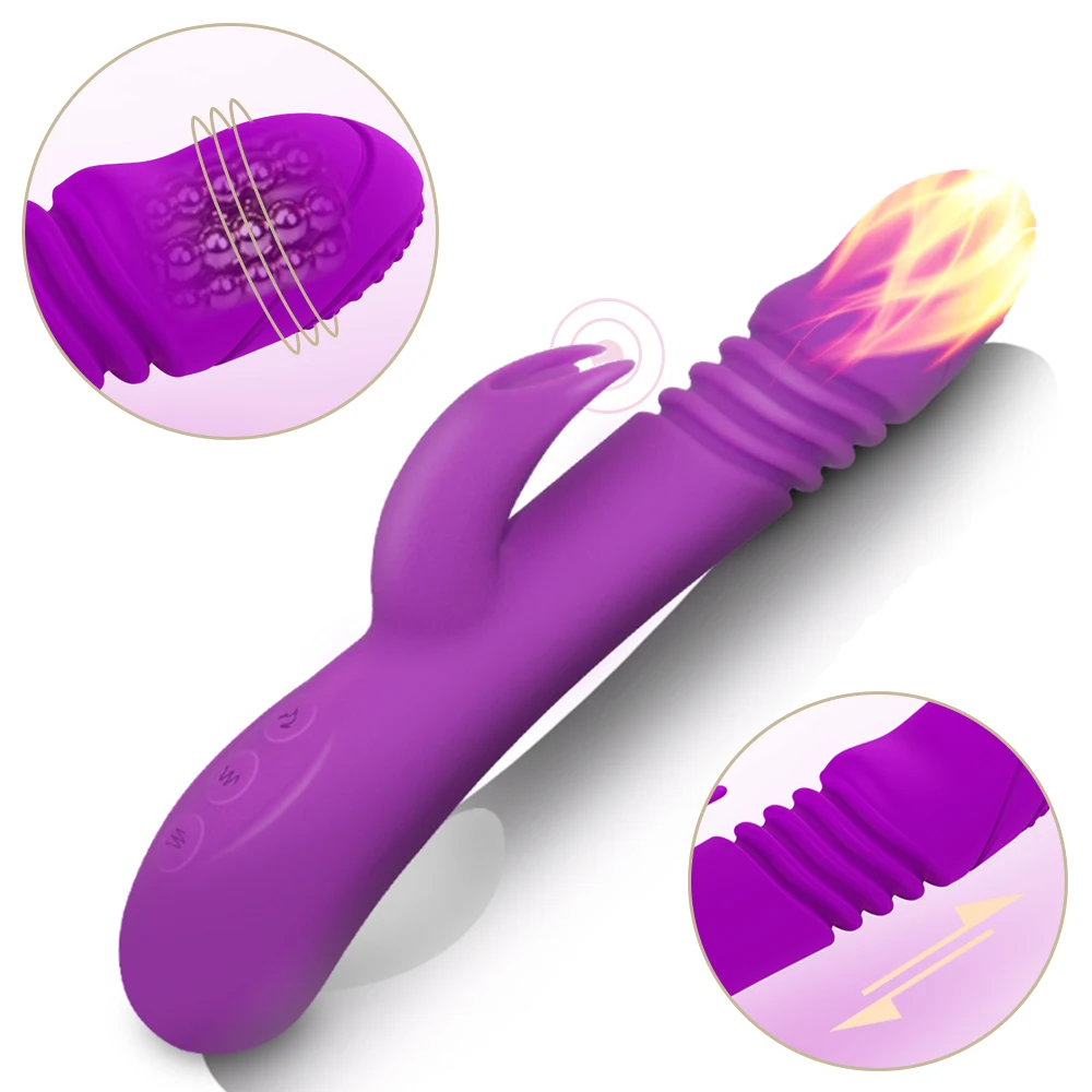 Двойная Вибрирующая телескопическая AV Wand нагревательный дизайн Женский