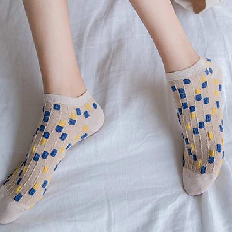 Новинка Лидер продаж Повседневные короткие носки Хлопковые носки-башмачки