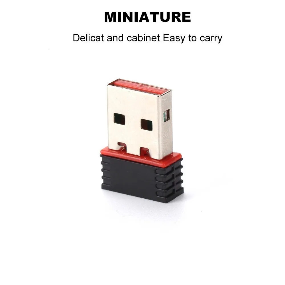 Мини USB 2,0 WiFi ключ Raspberry Pi 3 Model B беспроводной адаптер 802.11n 150 Мбит/с USB WiFi адаптер для Raspberry Pi 3B+/2