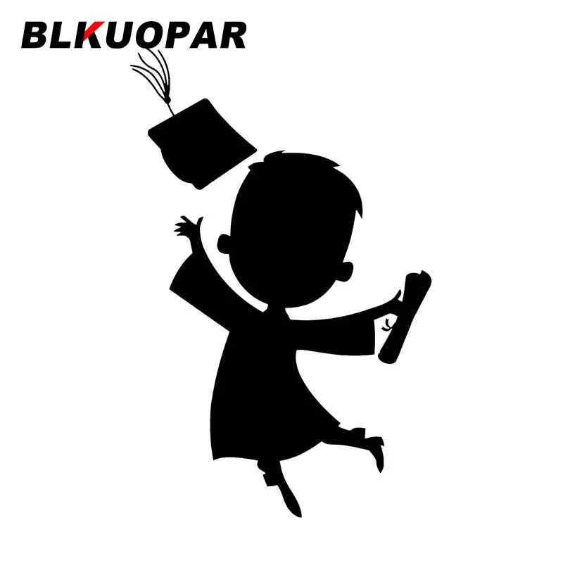 

BLKUOPAR для градиентных мультяшных силуэтов, автомобильная наклейка, индивидуальная Водонепроницаемая наклейка, креативный декор для заднег...