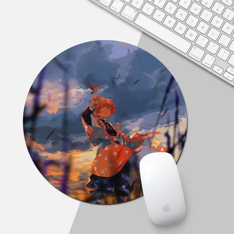 

Kimetsu No Yaiba Rubber PC Computer Gaming mousepad Mouse pad Desk Protect Game Officework Mat Non-slip Laptop Cushion mousepad