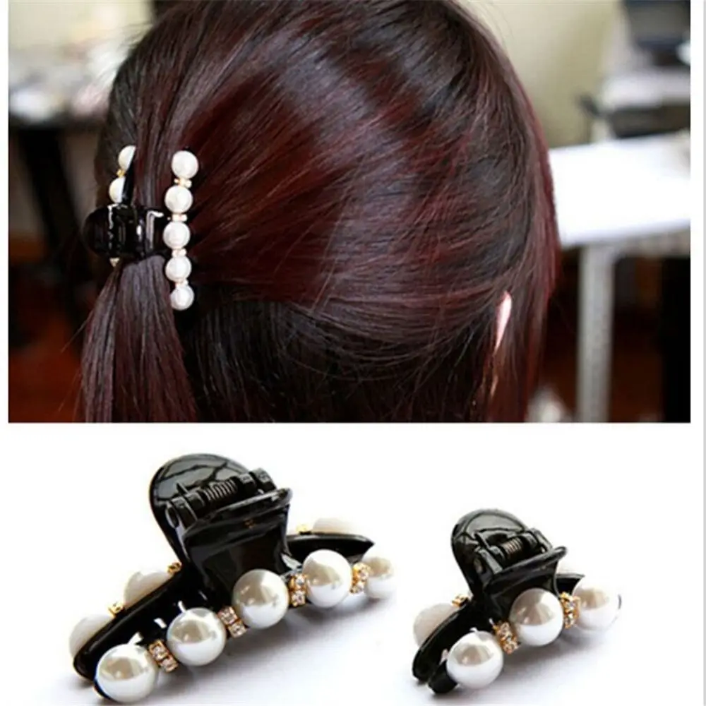 Женская элегантная заколка Стразы с цветами и кристаллами для волос зажим
