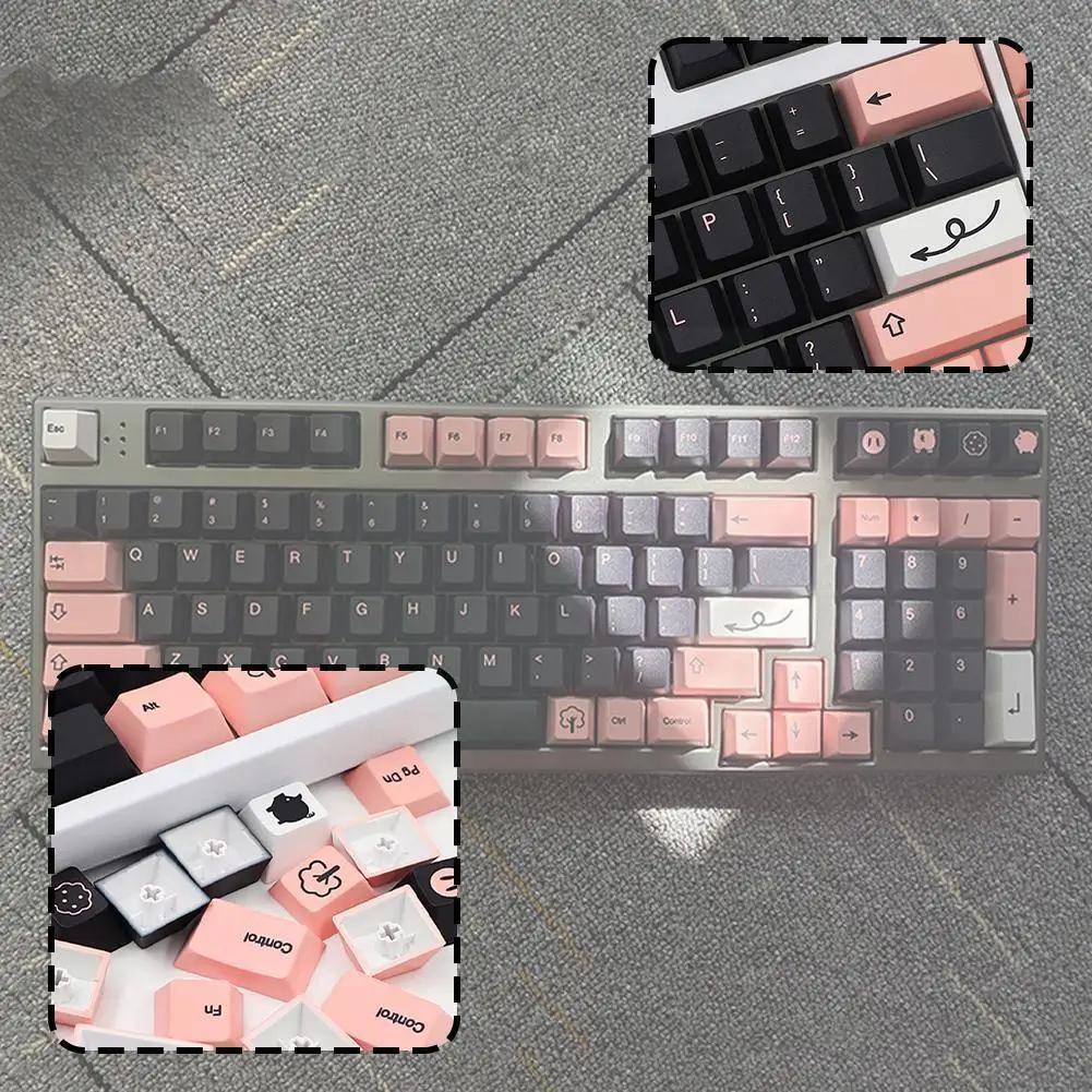 

138 Keys PBT Keycap Keyboard Keycap Search Songzhu Series Sublimat Theme U7T2 Dye Material Replacement Mechanical Process K Z9H8