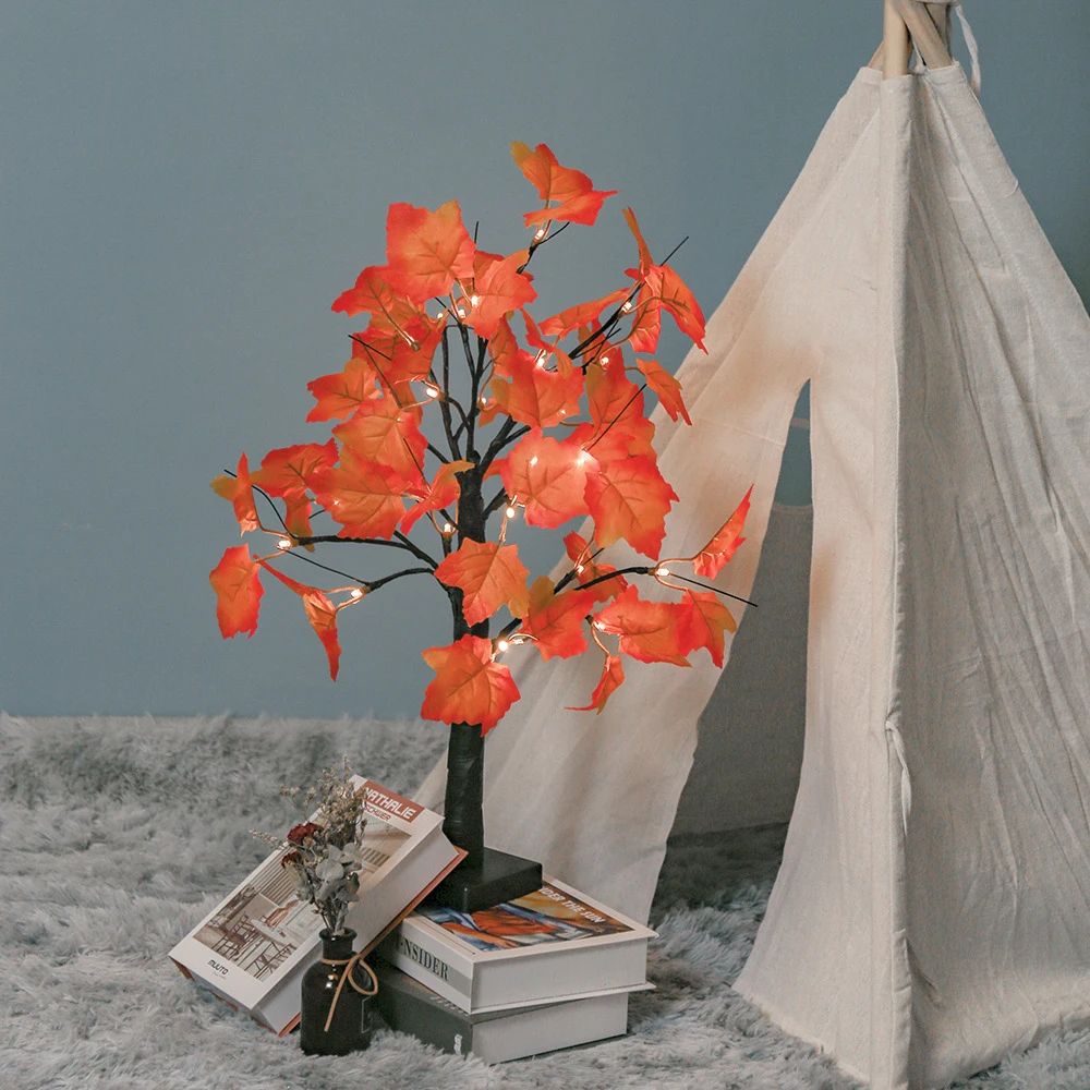 24 Lamp Beads Small Table Warm Color Tree Lights Led Bright PVC | Освещение