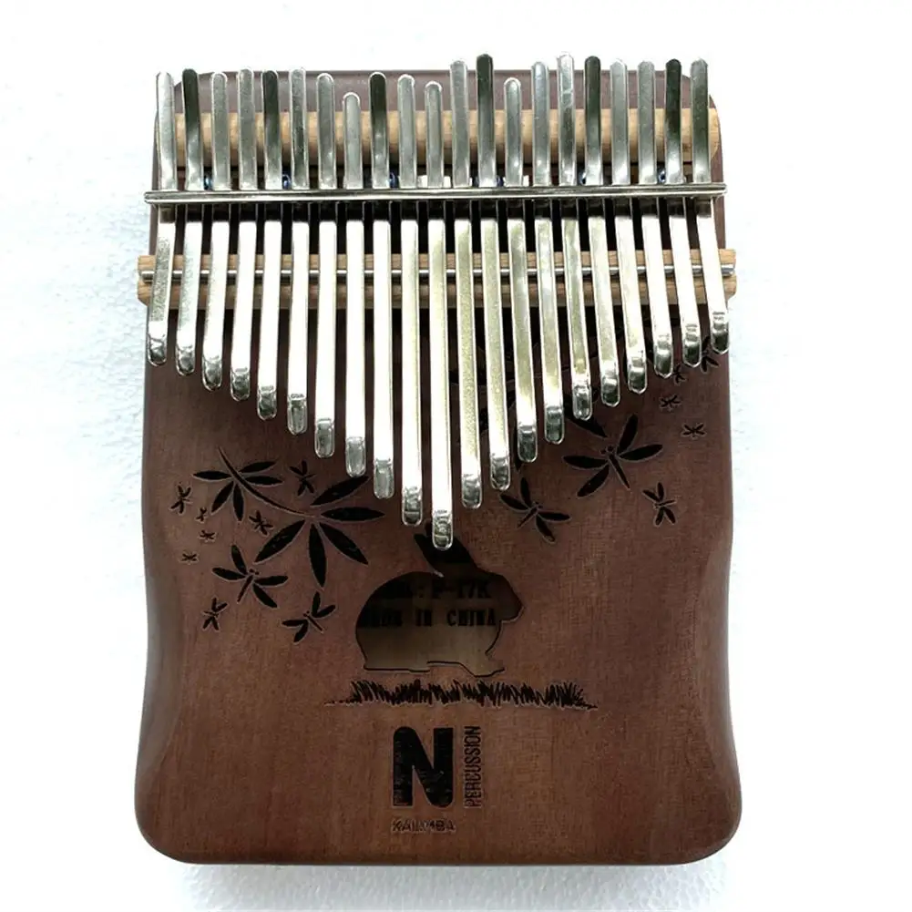 

1 Set Mahogany 21-tone Thumb Piano Kalimba Finger Piano Musical Instrument Accessories Kit