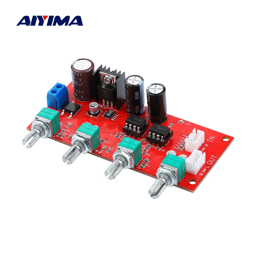 AIYIMA NE5532 предусилитель усилитель доска Hi-Fi стерео звук тон Управление